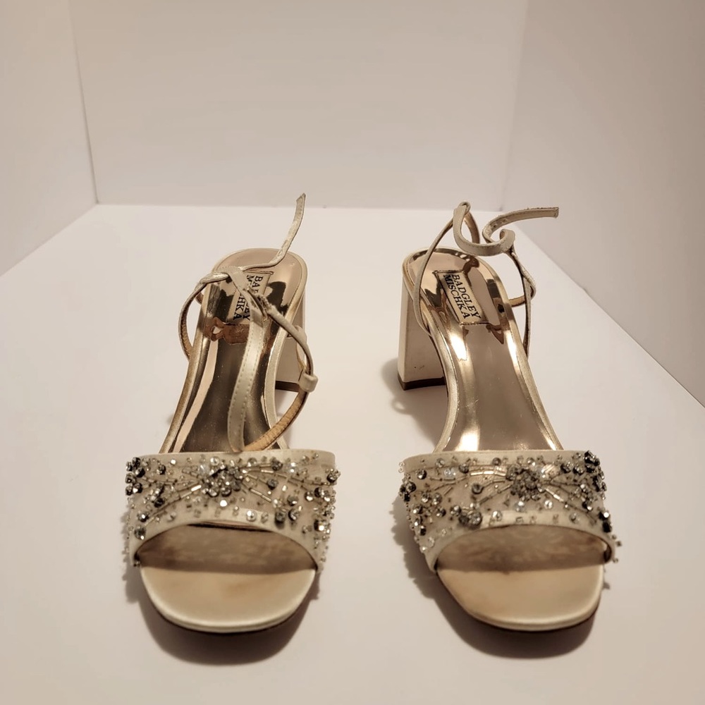 Badgley Mischka Heels Bridal Wedding Shoes size 8.5